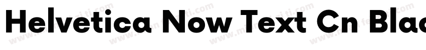 Helvetica Now Text Cn Black Italic字体转换